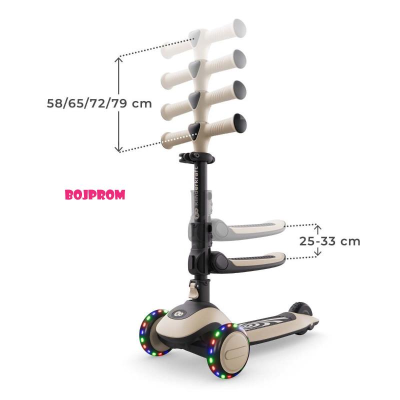 KINDERKRAFT ROMOBIL 2U1 HALLEY WHITE 54412 