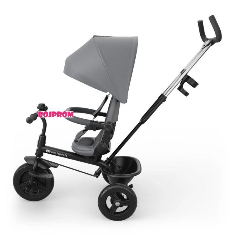 KINDERKRAFT TRICIKL ASTON 2 PLUS GREY 53295 