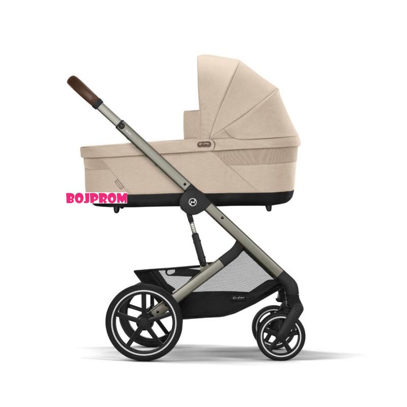 CYBEX KOLICA BALIOS 3U1 S LUX ALMOND(CLOUD G3 PLUS ALMOND BEIGE 526001349+KORPA S LUX ALMOND522005267 