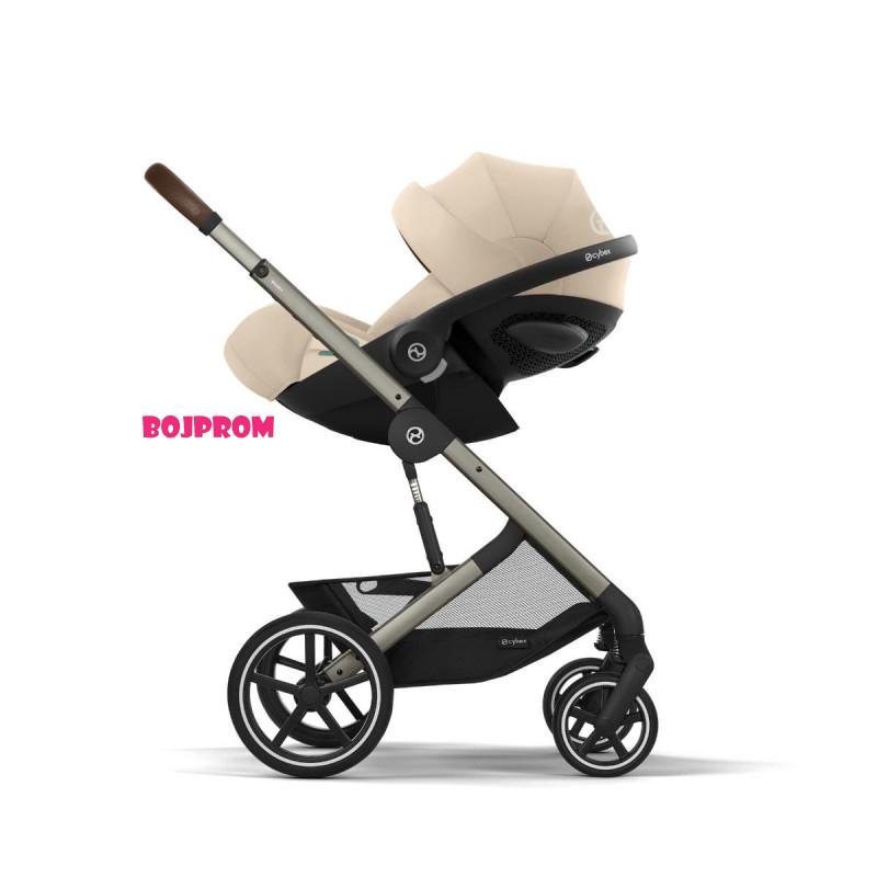 CYBEX KOLICA BALIOS 3U1 S LUX ALMOND(CLOUD G3 PLUS ALMOND BEIGE 526001349+KORPA S LUX ALMOND522005267 
