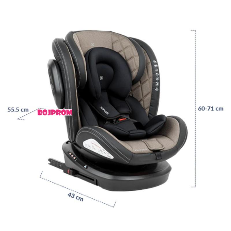 KIKKA BOO AUTO SJEDALICA STARK ISOFIX DARK GREY 2023 31002070087 