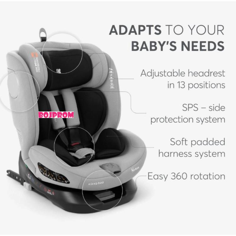 KIKKA BOO AUTO SJEDALICA I-MOOVE I-SIZE BLACK 31002100028 