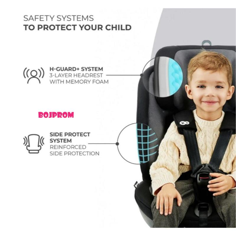 KINDERKRAFT AUTOSJEDALICA XPEDITION 2 I-SIZE BLACK 40742 