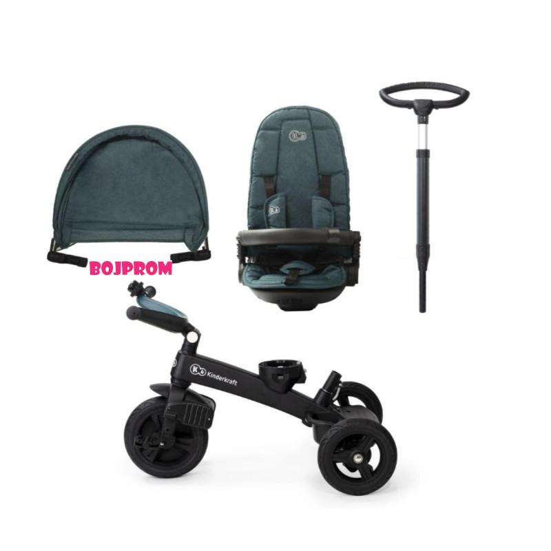 KINDERKRAFT TRICIKL EASYTWIST GREEN 31780 