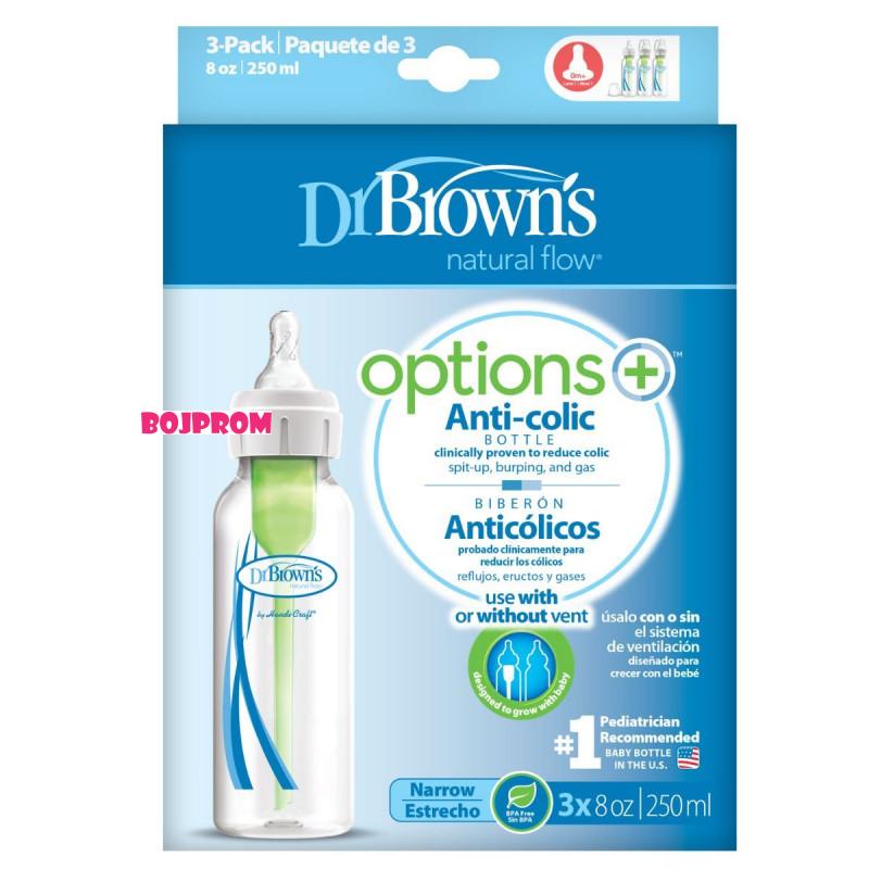 DR_BROWNS DR BROWNS PLASTICNA FLASICA 250ML 3 U PAK. SB83005 