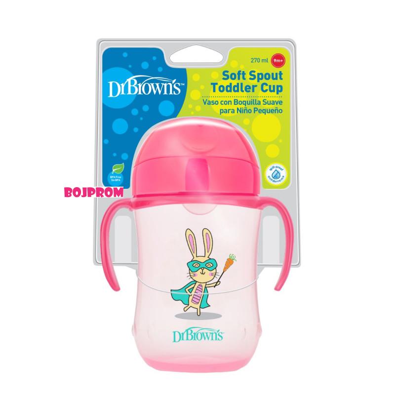 Dr Browns TRENING ČAŠA ROZA  270 ml 