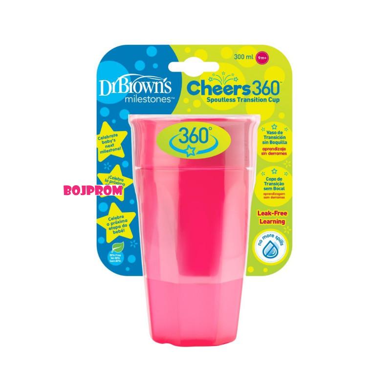 DR_BROWNS DR BROWNS TRENING CASA 300ML ROZA 360 TC01039 