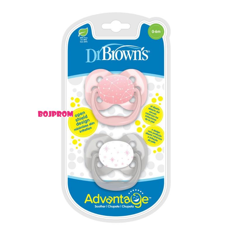 DR_BROWNS ADVANTAGE LAZA VEL.1 PINK ZVIJEZDE PA12001 