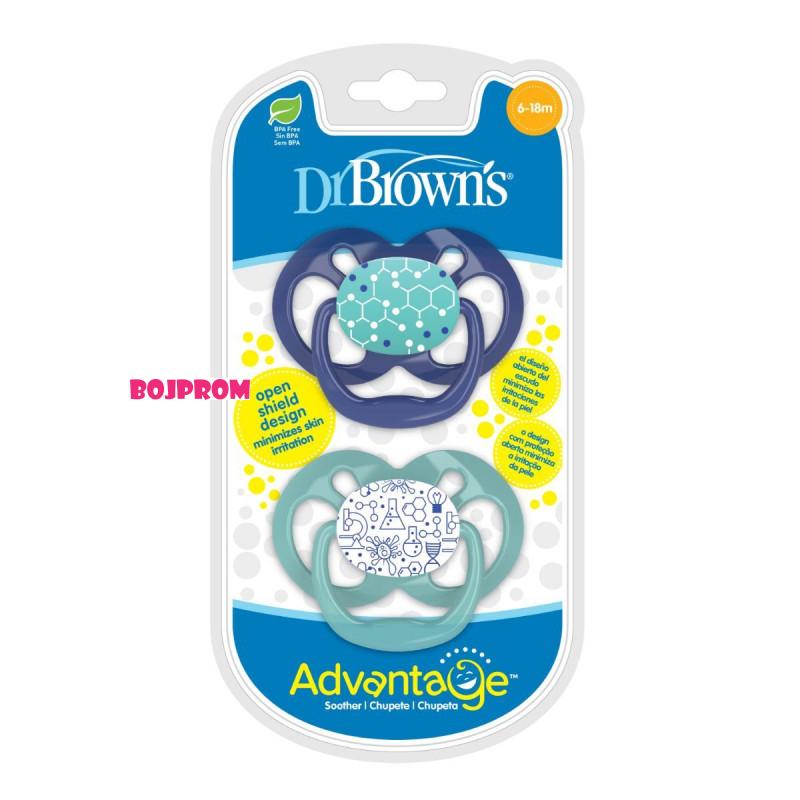 DR_BROWNS SILIKONSKA ADVANTAGE VARALICA VEL.2 PLAVA PA22002 