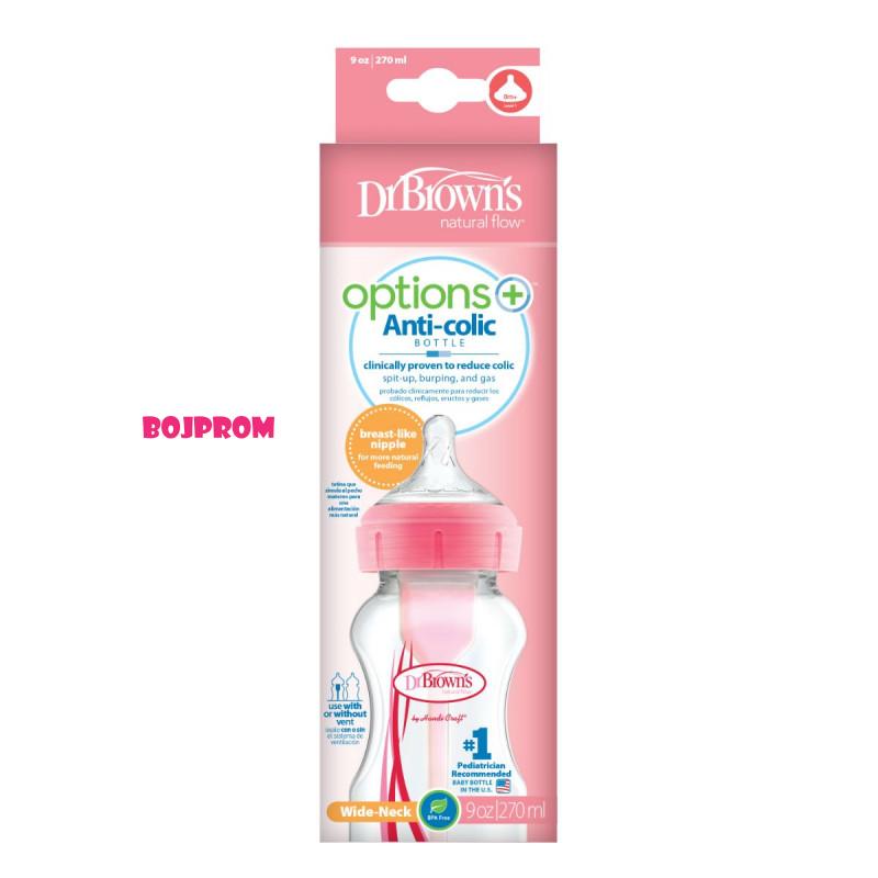 DR BROWNS PLASTICNA OPTIONS + FLASICA 270ML WB91601 
