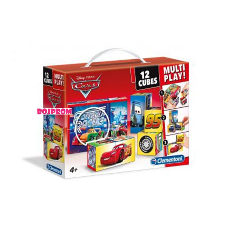 KOCKE 12kom Disney Cars 
