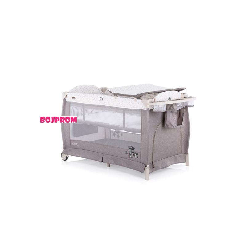 Chipolino VIKEND KREVET BELLA GRAPHITE LINEN 