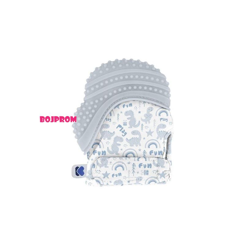 KIKKA BOO SILIKONSKA RUKAVICA DINOSAUR BLUE 31303040071 