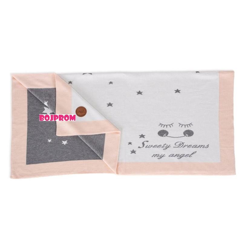CEBA_BABY BEBI PREKRIVAC STARS PEACH W-812-107-244 