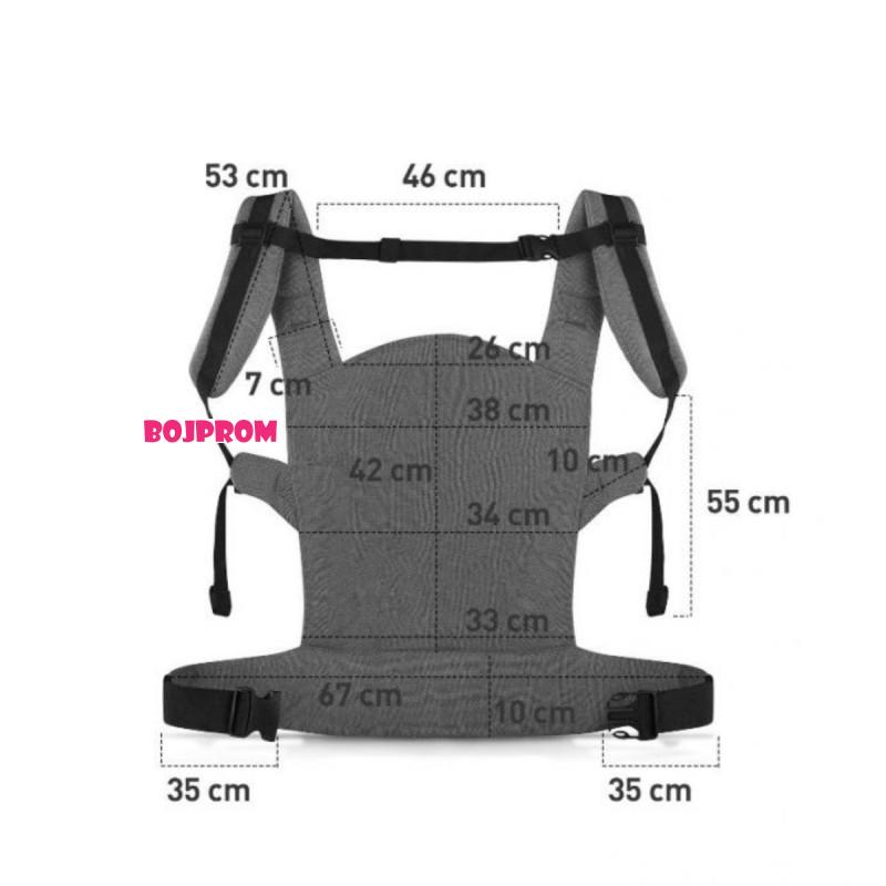 KINDERKRAFT NOSILJKA MILO GREY 28667 