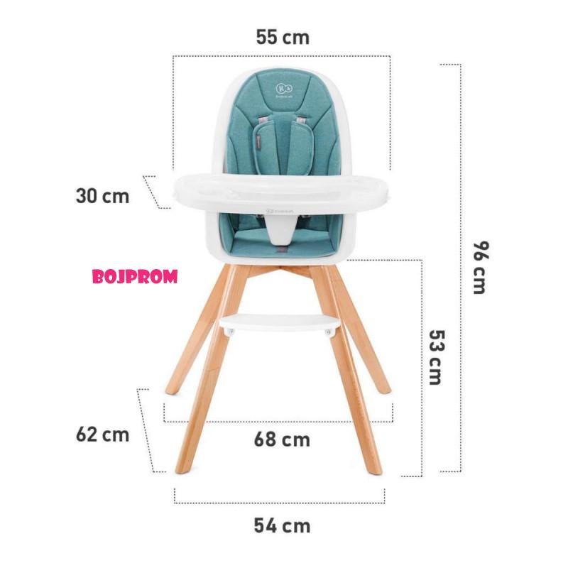 KINDERKRAFT HRANILICA TIXI TIRKIZ 28664 