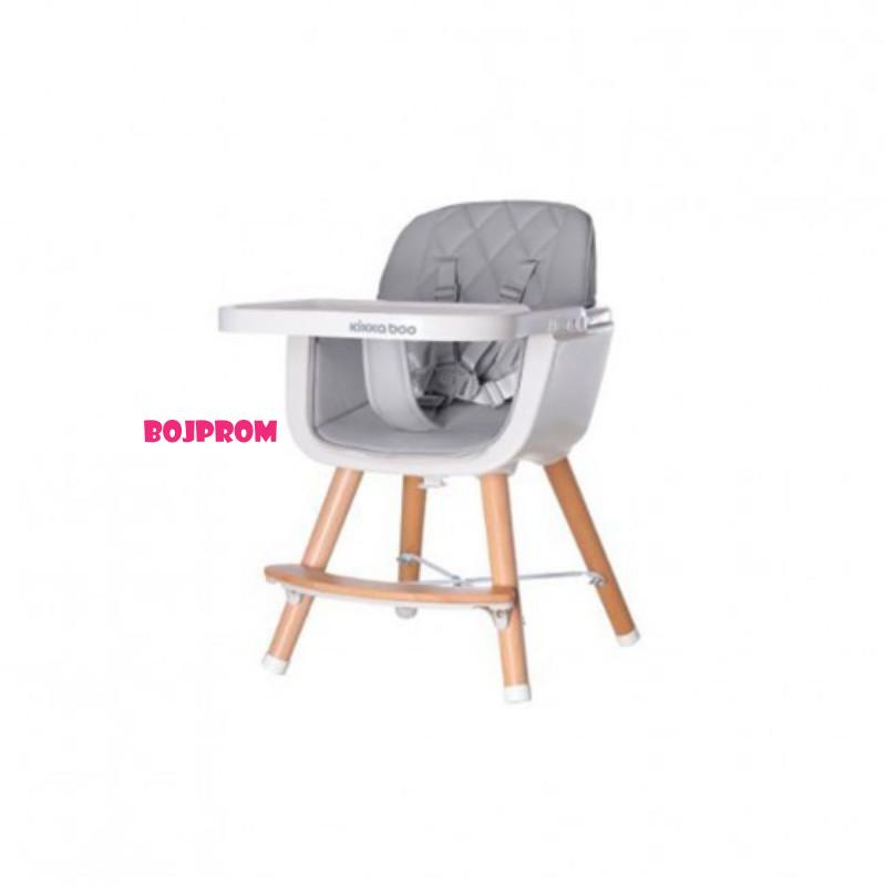 KIKKA BOO STOLICA ZA HRANJENJE WOODY GREY 31004010082 