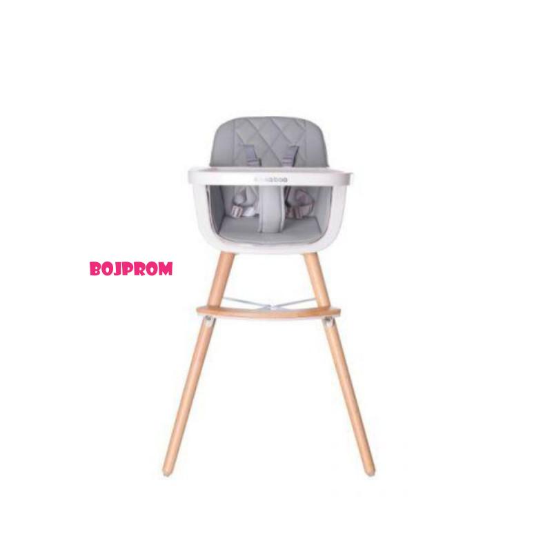 KIKKA BOO STOLICA ZA HRANJENJE WOODY GREY 31004010082 