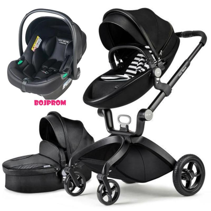 Hot Mom KOLICA 3U1 BLACK F022BLACK 