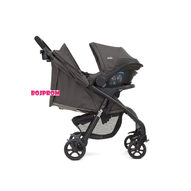 Joie KOLICA TS MUZE LX JUVA DARK PEWTER + AUTOSJEDALICA/JAJE 
