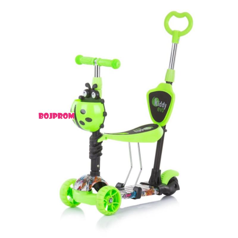 CHIPOLINO TROTINET KIDDY EVO W/HANDLE GREEN GRAFFITI DSKIEH022GG 