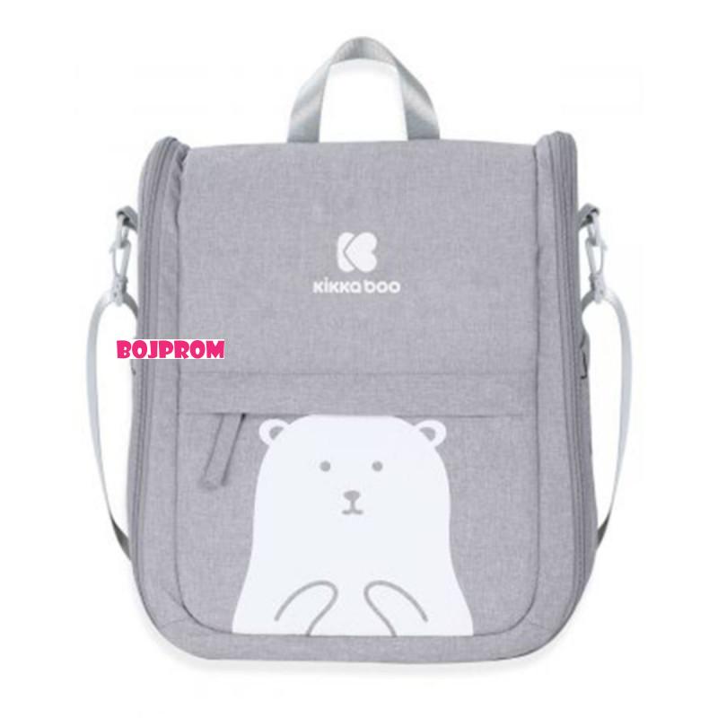 KIKKA BOO VIKEND KREVET +TORBA BEAR GREY 31108020045 