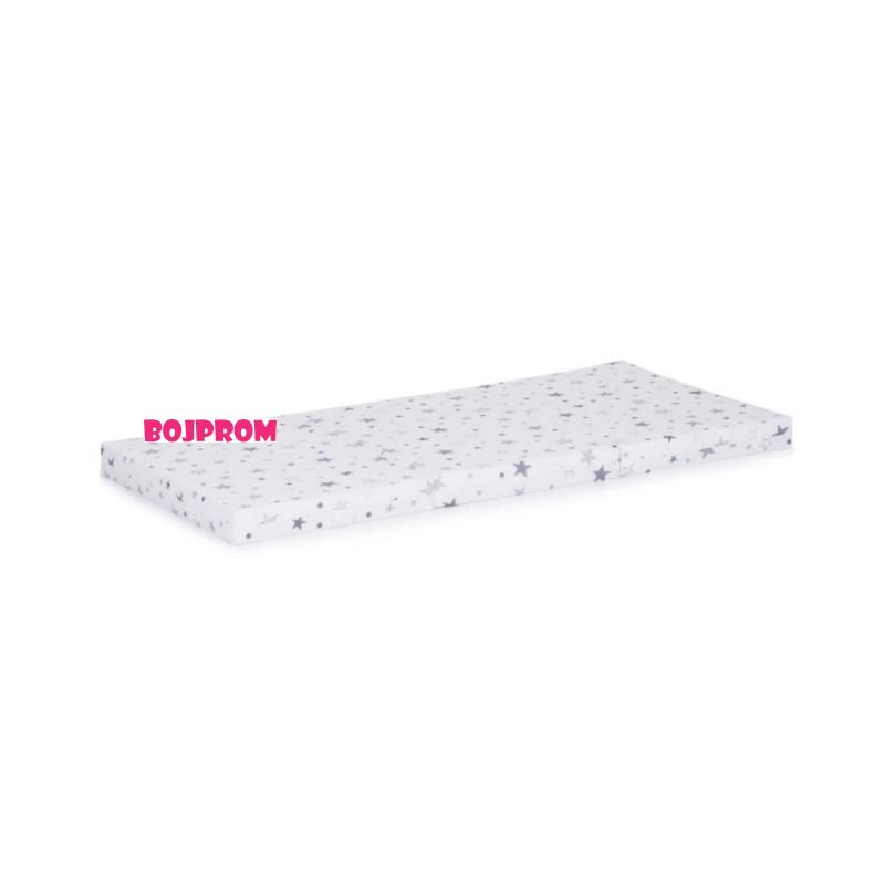 CHIPOLINO PREKLOPIVI DUSEK 60/120/6 WHITE/GREY STARS MAT02201WHGR 