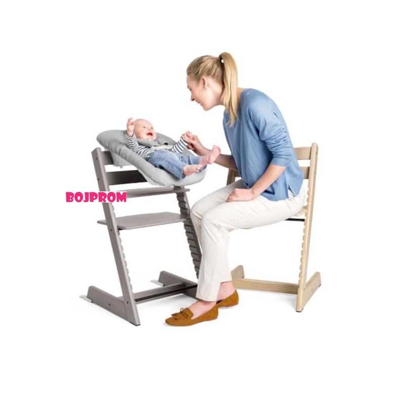 STOKKE STOLICA ZA HRANJENJE TRIPP TRAPP STORM GREY 100125 