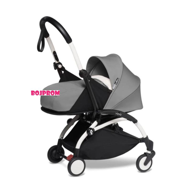 STOKKE YOYO KOLICA 0+ NEWBORN SET BLACK 595303 - BIJELA KONSTRUKCIJA 