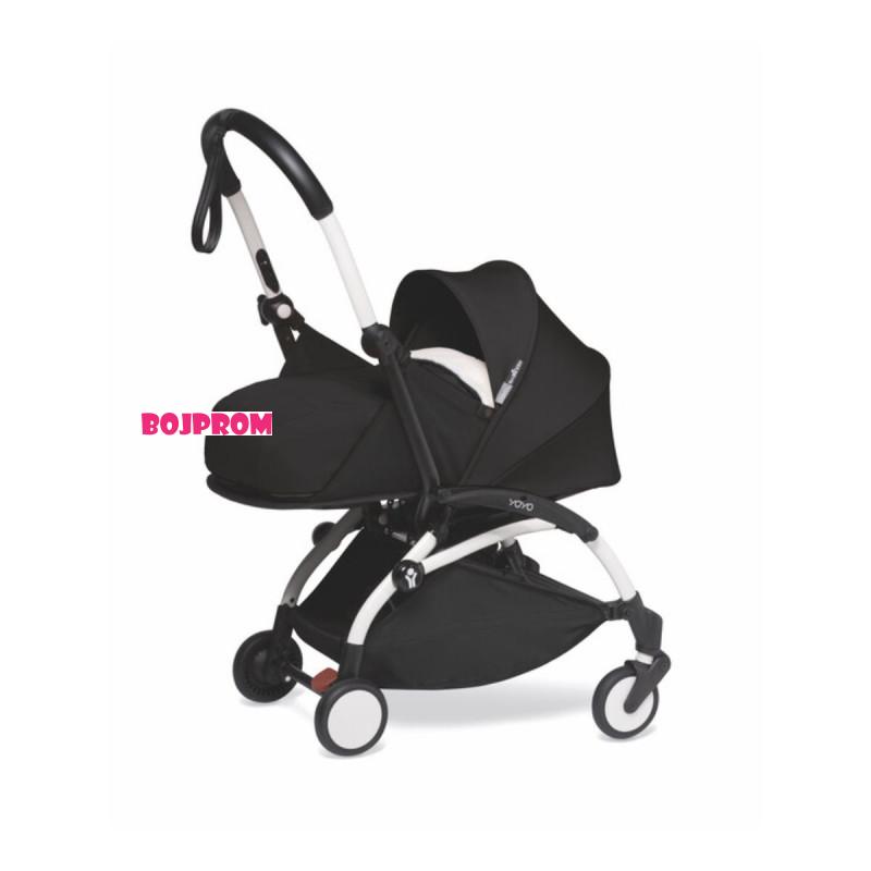 STOKKE YOYO KOLICA 0+ NEWBORN SET BLACK 595303 - BIJELA KONSTRUKCIJA 