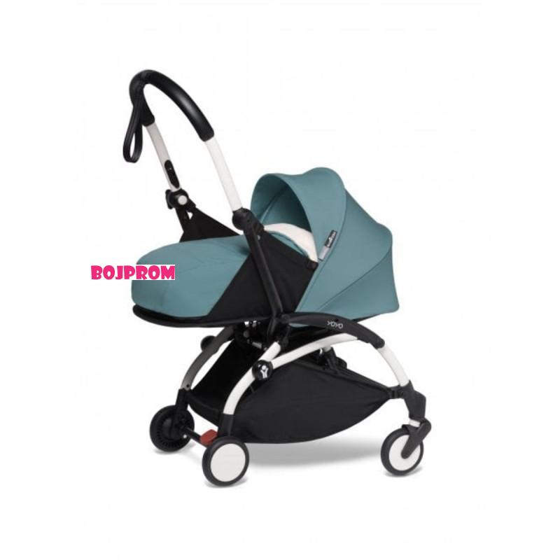 STOKKE YOYO KOLICA 0+ NEWBORN SET AQUA 595309 - BIJELA KONSTRUKCIJA 