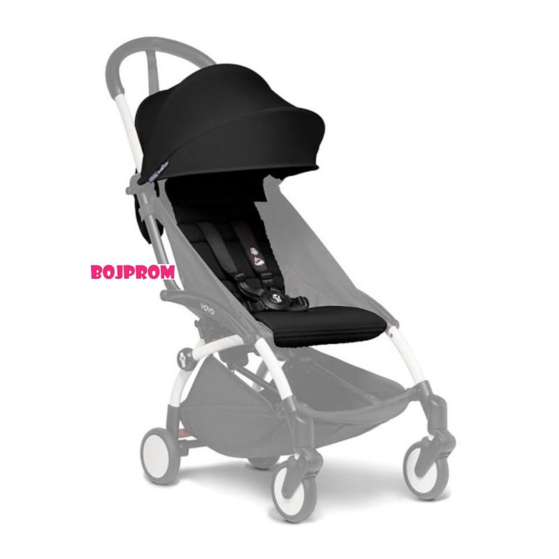 STOKKE YOYO2 SPORTSKO SJEDISTE 6+  COLOR PACK BLACK 595503 