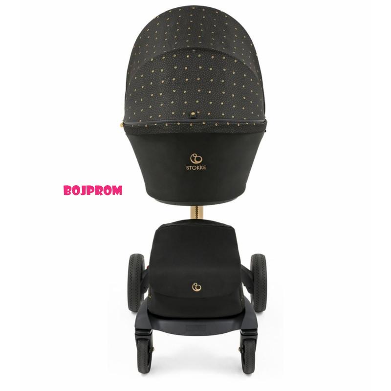 Stokke KOLICA XPLORY RICH BLACK + KORPA XPLORY RICH BLACK 