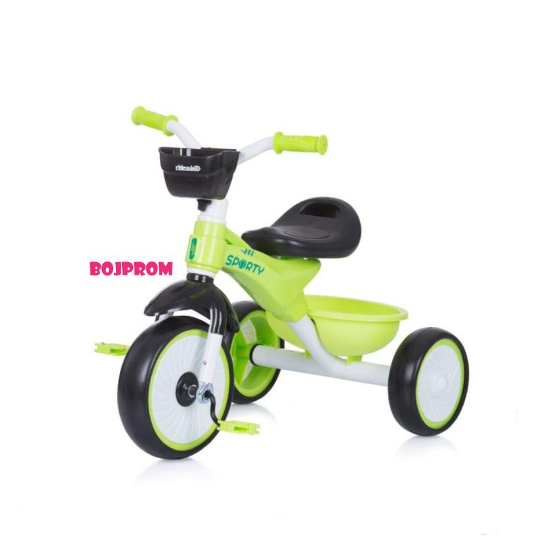 CHIPOLINO TRICIKL SPORTY GREEN TRKSP0222GR 
