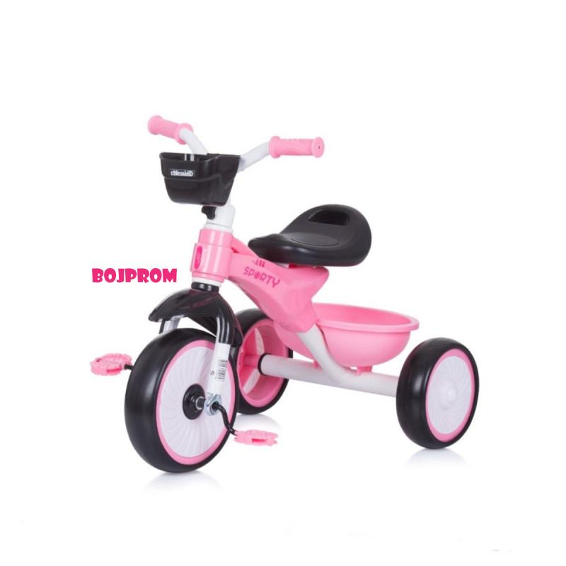 CHIPOLINO TRICIKL SPORTY PINK TRKSP0223PI 