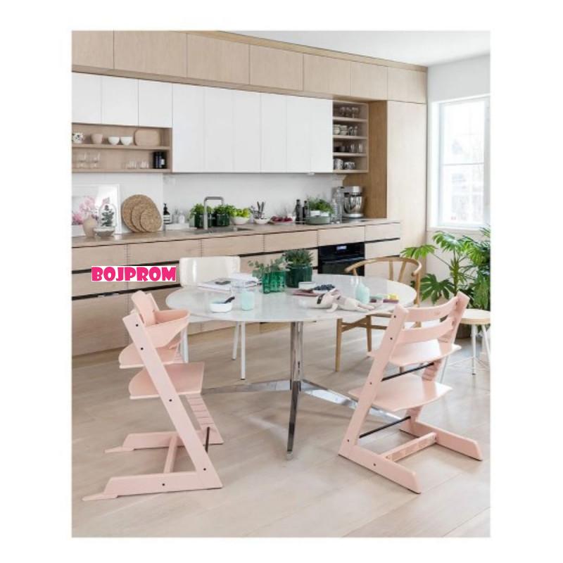 STOKKE STOLICA ZA HRANJENJE TRIPP TRAPP SERENE PINK 100134 