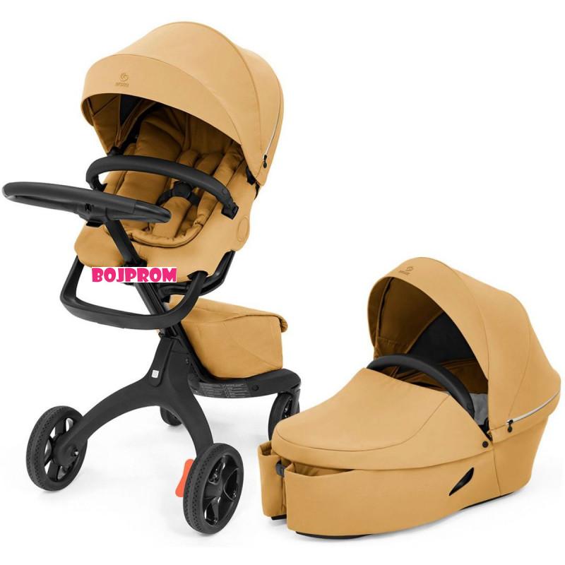 Stokke KOLICA XPLORY GOLDEN YELLOW + KORPA XPLORY GOLDEN YELLOW 