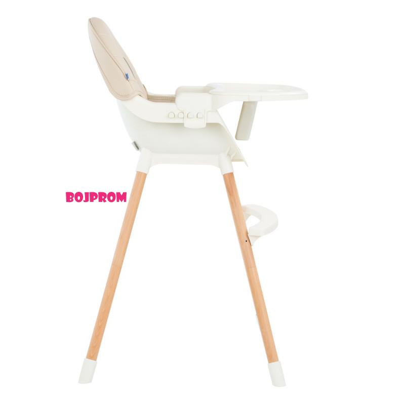 KIKKA BOO STOLICA ZA HRANJENJE NUTRI WOOD BEIGE 31004010118 