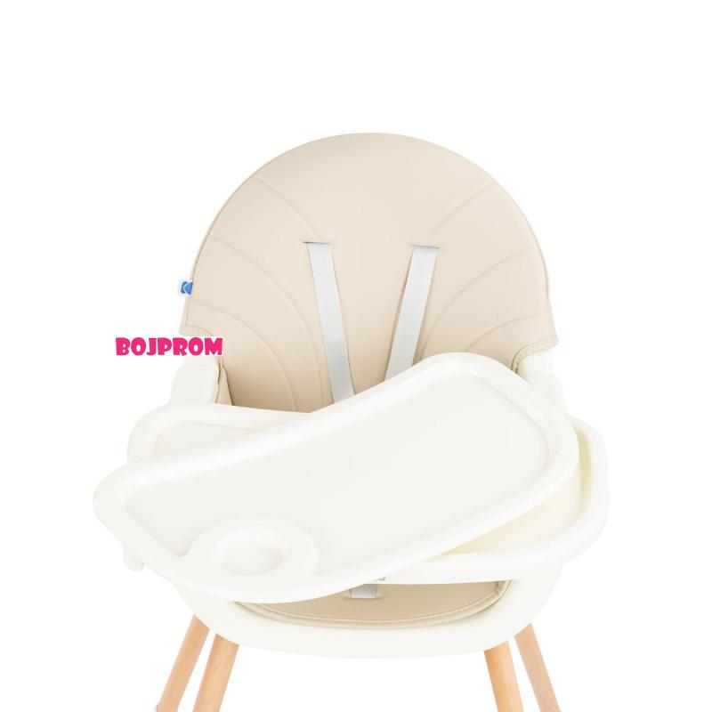 KIKKA BOO STOLICA ZA HRANJENJE NUTRI WOOD BEIGE 31004010118 