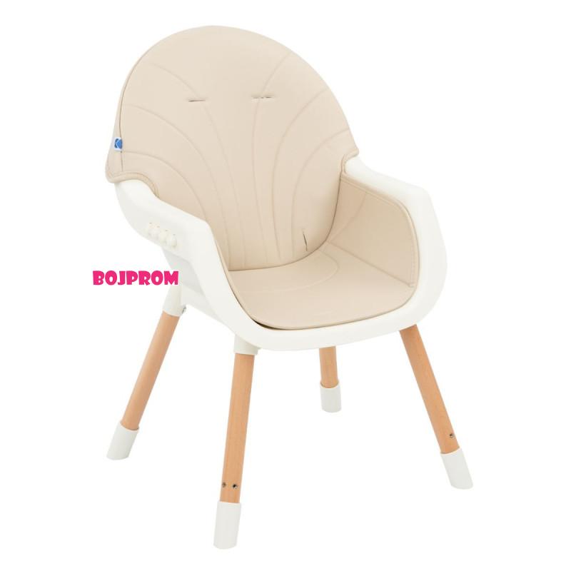 KIKKA BOO STOLICA ZA HRANJENJE NUTRI WOOD BEIGE 31004010118 