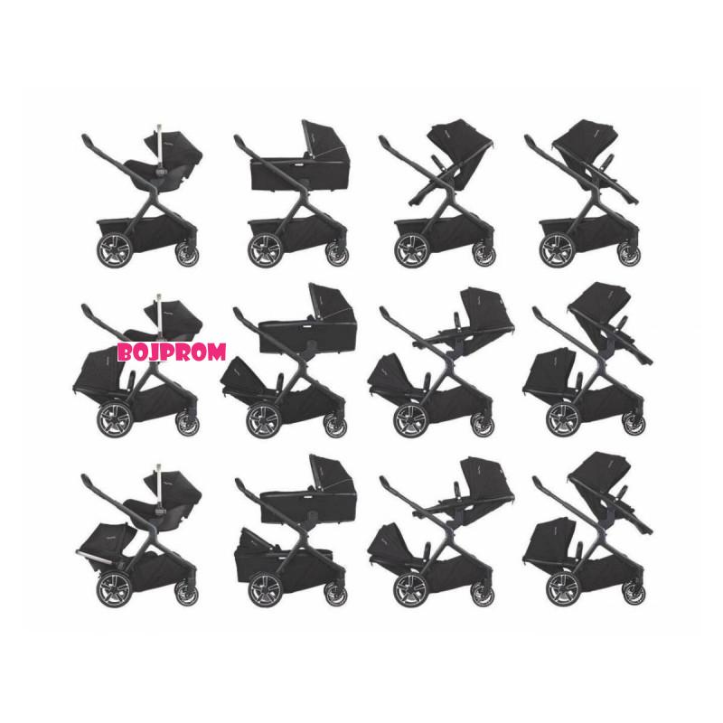 KOLICA NUNA DEMI GROW RIVETED + AUTOSJEDALICA NUNA PIPA NEXT RIVETED 3U1 