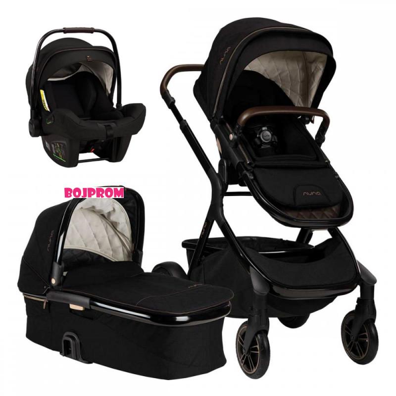 KOLICA NUNA DEMI GROW RIVETED + AUTOSJEDALICA NUNA PIPA NEXT RIVETED 3U1 