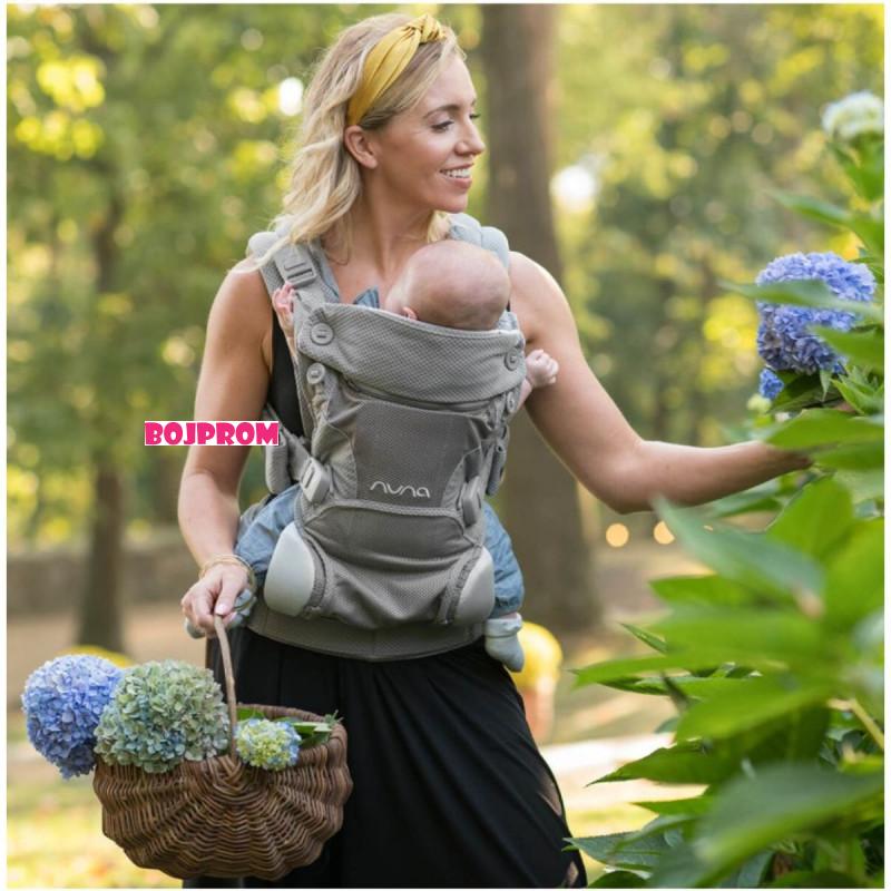 NUNA ERGONOMSKA NOSILJKA ZA BEBE NUNA CUDL SOFTENED FRONT AND BLACK THUNDER 114482-BC13902STH 