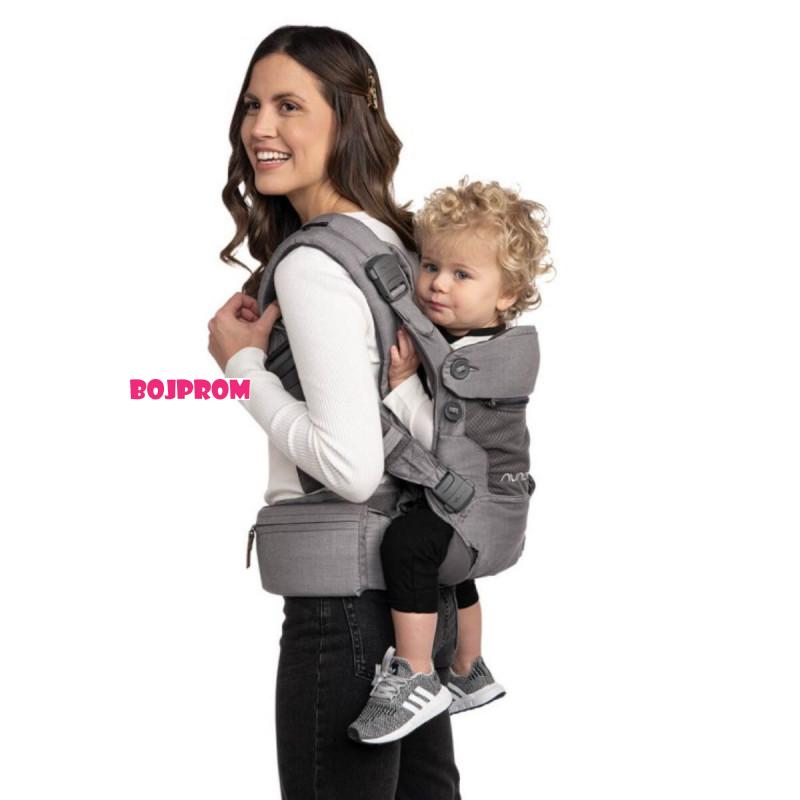 NUNA ERGONOMSKA NOSILJKA ZA BEBE NUNA CUDL SOFTENED FRONT AND BLACK THUNDER 114482-BC13902STH 