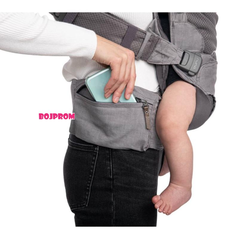 NUNA ERGONOMSKA NOSILJKA ZA BEBE NUNA CUDL SOFTENED FRONT AND BLACK THUNDER 114482-BC13902STH 