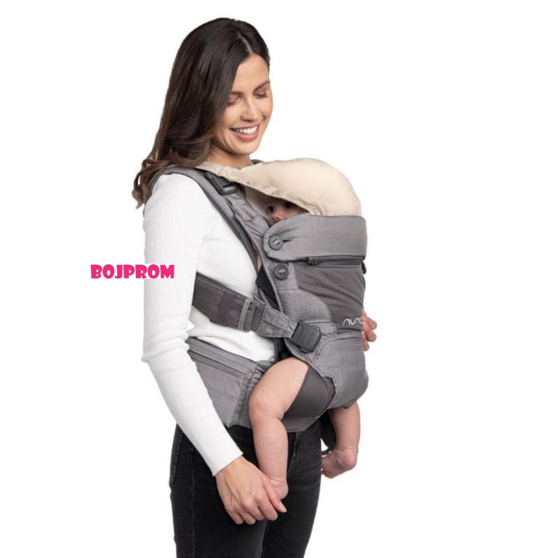 NUNA ERGONOMSKA NOSILJKA ZA BEBE NUNA CUDL SOFTENED FRONT AND BLACK THUNDER 114482-BC13902STH 