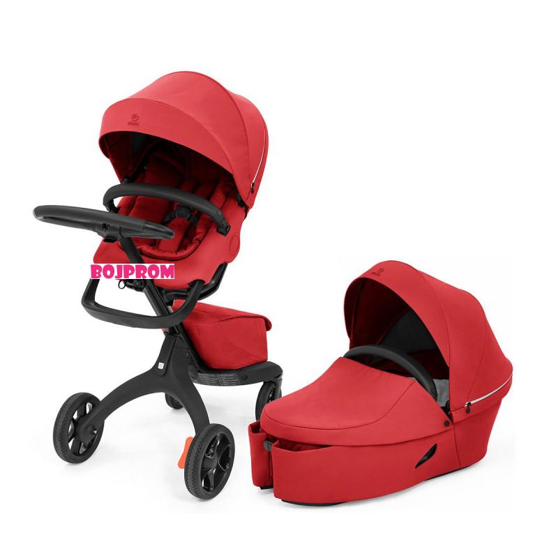 Stokke XPLORY KOLICA X RUBY RED + KORPA XPLORY RUBY RED 