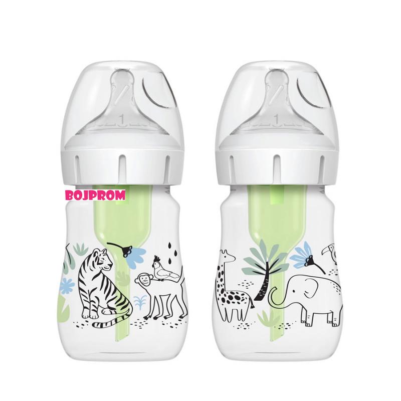 DR_BROWNS PLASTICNA WIDE NECK FLASICA 150ML WB52014 2 U PAKOVANJU DZUNGLA 