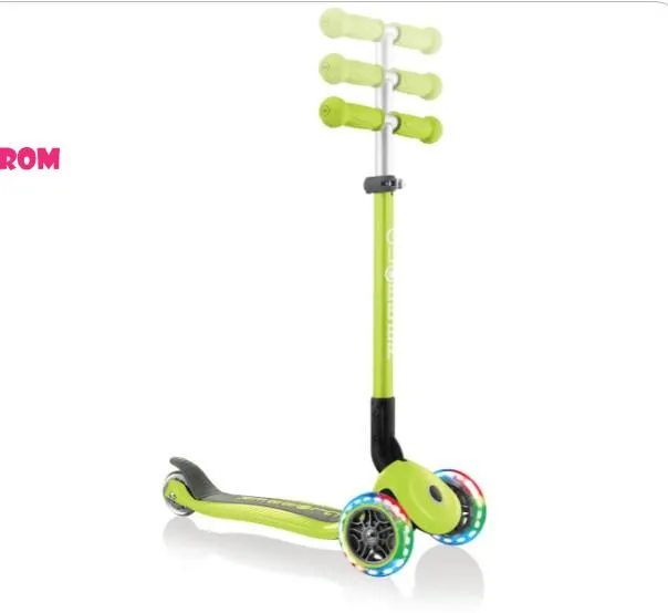 GLOBBER TROTINET/ROMOBIL PRIMO LIGHTS LIME GREEN 432-106-2 