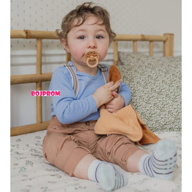 BIBS IGRACKA DEKICA SAGE MUSLIN/HUNTER GREEN PLUSH 9405250 